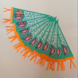 Bandera triangular de fieltro para tiendas de campaña y decoraciones al aire libre Impresión de logotipo personalizado disponible - Product Image 5