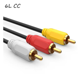สายเคเบิล 2RCA, สายต่อขยายข้อมูล AV แบบ 6 สาย CC Cline PL SL พร้อมอะแดปเตอร์ RCA คู่ - Product Image 1