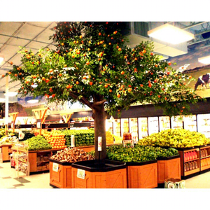 Großhandel künstliche Kumquat Baum für Mall Park Dekoration gefälschte Kunststoff <span class=keywords><strong>Orange</strong></span> Baum - Product Image 1