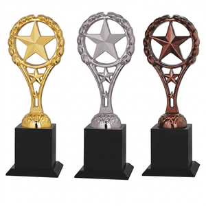 Trofeo metálico corporativo de alta calidad, ideal para conferencias, seminarios y eventos anuales de reconocimiento a empleados 710 A B C. - Product Image 1