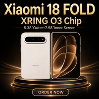 Smartphone pliable Xiaomi 18 Fold XRING O3 Chip, grand écran haute résolution, prise en main confortable d'une seule main, téléphone 5G