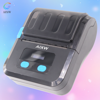 Impresora Térmica de Recibos AIXW con Batería Recargable de Gran Capacidad, Impresora de Recibos Bluetooth de Tamaño Pequeño de 80 mm, Conexión al Teléfono