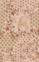 Parure de draps en microfibre tissée à motif Paisley pêche doux, antistatique, poids moyen, élégant textile de maison