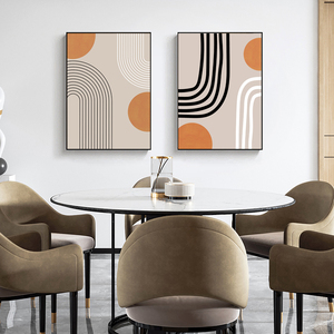 Vải Tường Nghệ Thuật Sơn Tùy Chỉnh Giá Rẻ Phòng Nhà Trang Trí Hiện Đại Trừu Tượng Đóng Khung Hình Ảnh Hiển Thị In Ấn - Product Image 3