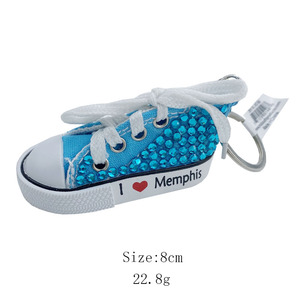 Chất lượng cao tùy chỉnh <span class=keywords><strong>Converse</strong></span> Keychain đa màu UV in vật liệu cao su - Product Image 2
