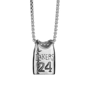 Baloncesto <span class=keywords><strong>Kobe</strong></span> <span class=keywords><strong>Bryant</strong></span> Jersey encanto forma colgante enlace collar N0.24 superestrella fans regalos - Product Image 2