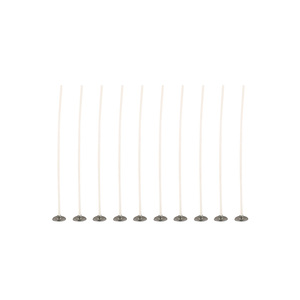 Vente en gros de mèches de bougies en coton de 15 cm, sans fumée, organiques, écologiques, mèches de bougies en coton tressé pour la fabrication de bougies - Product Image 2