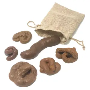 S120 6pcs/set Funny Prop Joke Poop Simulation Shit Toy Trick Fun Turd Crap Simulation Stool Spoof Decompression Toys