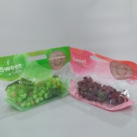 Sacs en plastique personnalisés anti-buée avec fermeture éclair pour fruits (pommes, raisins, cerises) – Conservation optimale