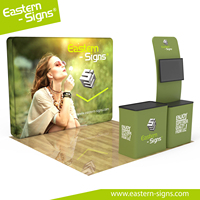 Stand d'exposition commercial intérieur 10x10 pour salons professionnels et expositions