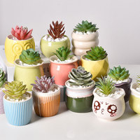 Pot Bunga Keramik Mini Modern untuk Interior, Lucu, Unik, Dekoratif, Natal, Grosir, Custom