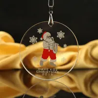 Горячая продажа прозрачное Хрустальное стекло рождественское подвесное украшение для рождественской елки Украшение для рождественской елки