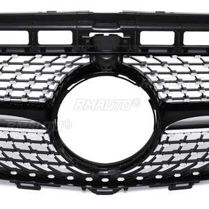 Parrilla Delantera para Automóvil en Negro Brillante/Cromo para Mercedes Benz W213 E200 E300 E400 E43 para AMG 2017-2018 con Orificio para Cámara - Product Image 5