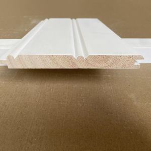 Moldeado de pared imprimado blanco directo de fábrica 1X6 1X8 REVERSIBLE V-JOINT/SHIPLAP para Interior - Product Image 1