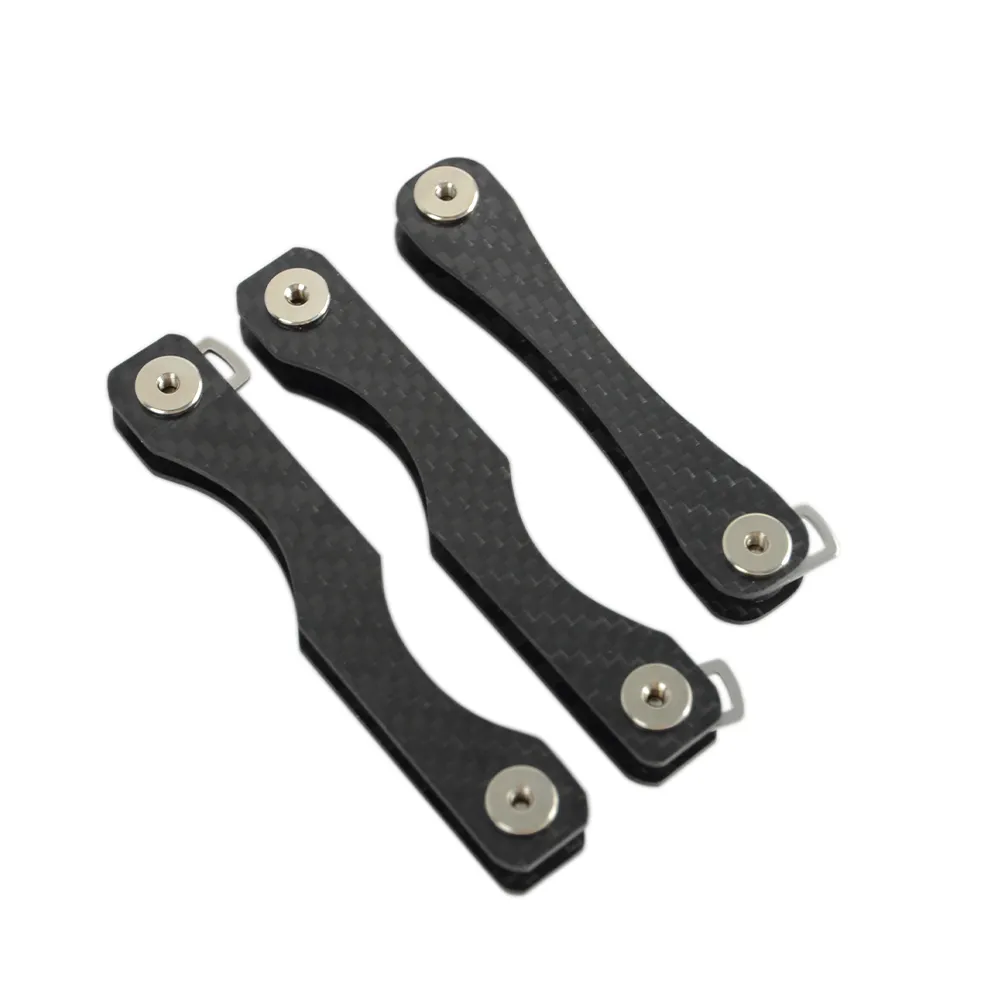 Custom Design Carbon Fiber Key Holder Compact Smart key Holder Organizer
