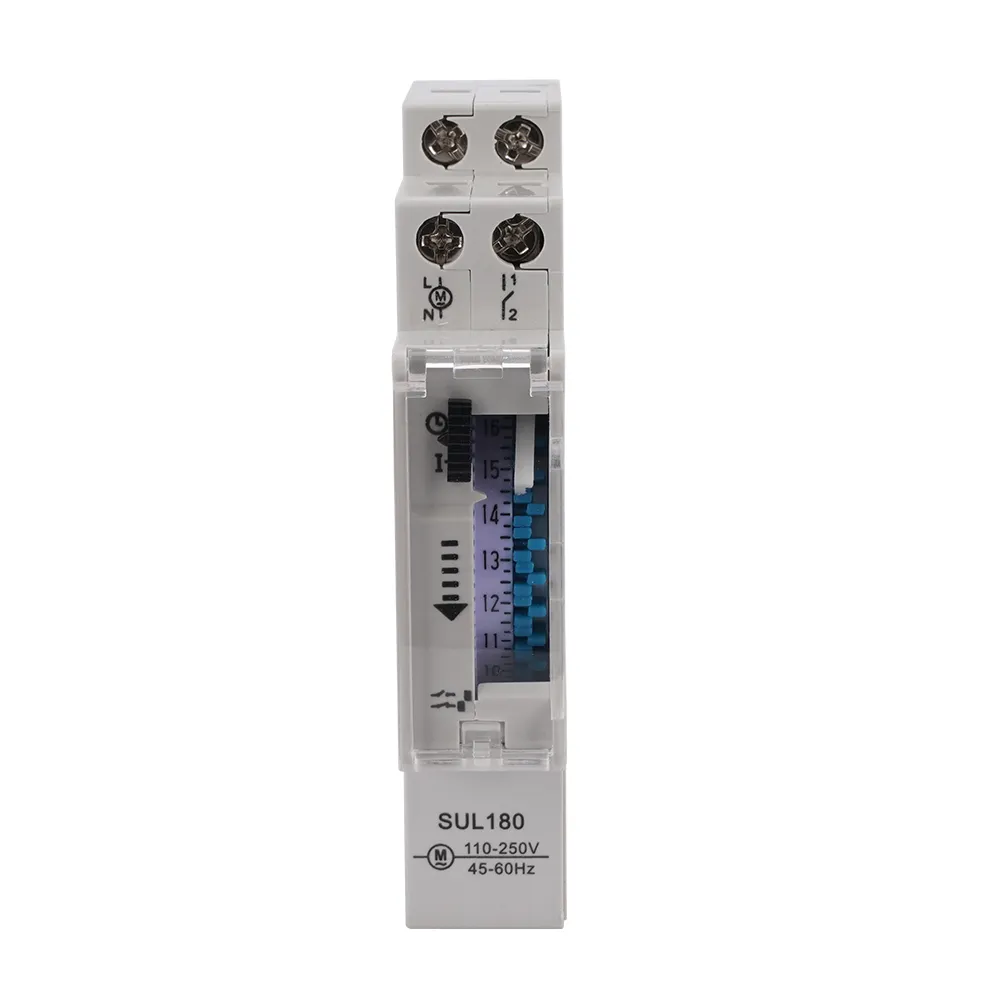 Elektrik ekipmanları DIN ray saat röle SUL180 zaman anahtarı duvara monte zamanlayıcı anahtarı