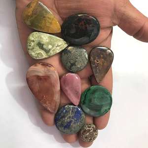 Natural Mix Semi Precious Gemstones 250 Carats Cabochons For Jewelry Making Loose Stones Multiple Colors Mixed Shapes - Product Image 3