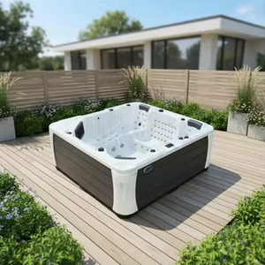 <span class=keywords><strong>Jacuzzi</strong></span> acrílico premium para exteriores, <span class=keywords><strong>estilo</strong></span> japonés, con hidromasaje eléctrico, para 10 personas, ideal para patio o terraza. - Product Image 1