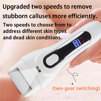 VOAUN Lime à pieds électrique professionnelle lavable, rechargeable par USB, grain très grossier, 120 min, soulage la fatigue, élimine les callosités, matériau ABS