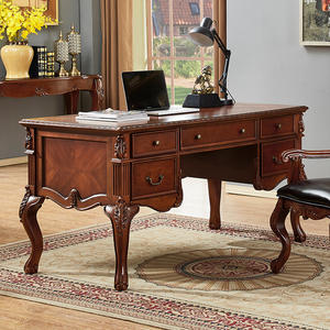 مكتب كمبيوتر مكتبي كلاسيكي من الخشب الصلب قابل للتجميع لأثاث المكاتب AG-203 - Product Image 5