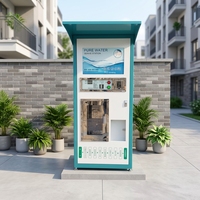 Distributeur d'eau RO commercial en libre-service, station d'eau pure avec paiement par QR code et carte IC pour les espaces publics et les communautés