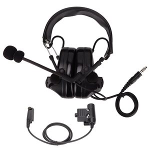 <span class=keywords><strong>Casque</strong></span> spécialisé pour talkie-walkie Motorola GP340 GP338 GP328 GP380, écouteurs supra-auriculaires avec micro PTT et tour de cou extensible - Product Image 3