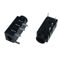 Connecteur Jack Audio Mono/stéréo, 2.5 pièces, 6.5Mm 6.35Mm, 3.5Mm, montage en Pcb, 7 broches, Smd, 4 pôles, plaqué or, connecteur Jack 3.5Mm