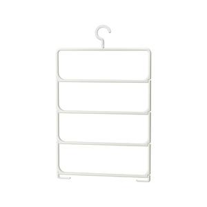Baby Towel Rack 4 Layers White Foldable Hanging Closet Organizer For Nursery Storage - Product Image 5