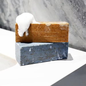 Натуральное глубокоочищающее отшелушивающее освежающее мыло-скраб с кофе для мужчин, ручной работы, для ванны и мытья рук - Product Image 3