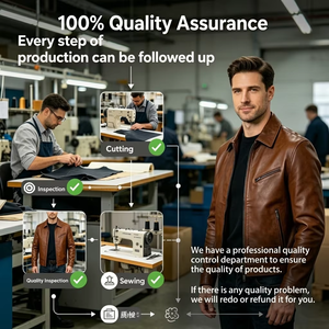 Chaqueta Trucker de Piel de Oveja Genuina con Textura de Cocodrilo, Diseño Slim Fit, Moda de Lujo para <span class=keywords><strong>Hombre</strong></span>, Otoño, Personalizada, OEM - Product Image 5