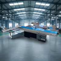 Scie à panneaux à table coulissante G&A R32 haute précision, largeur de coupe 3200 mm, 5,5 kW, 1200 mm, moteur 380 V, pour le travail du bois industriel