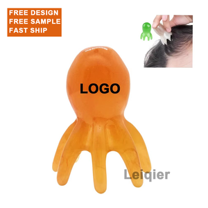 Masajeador de acupresión de 8 patas con logotipo personalizado, raspador de cuero cabelludo, peine para el pelo, técnica de relajación de cuerpo completo para el hogar, Spa de cabeza chino - Product Image 1