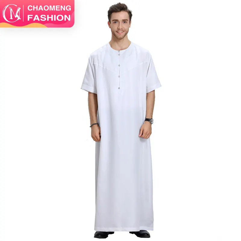 TH809 # Arabia Desain Modis Baru Gaya Netral Pakaian Arab Qatar Muslim Jalabiya Dubai Pria Thobe Saudi