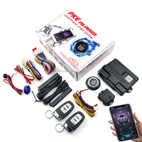 Système d'entrée sans clé universel 12V pour voiture, télécommande Bluetooth, démarrage/arrêt, verrouillage automatique des portes, alarme par vibration, avertissement LED