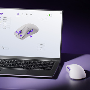 <span class=keywords><strong>Souris</strong></span> de jeu vidéo <span class=keywords><strong>sans</strong></span> <span class=keywords><strong>fil</strong></span> AKKO Nest à double capteur optique 8K pour bureau, garçons, <span class=keywords><strong>rechargeable</strong></span>, ergonomique, trois modes <span class=keywords><strong>sans</strong></span> <span class=keywords><strong>fil</strong></span> - Product Image 6