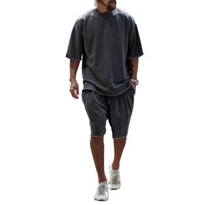 Nouveautés 3 couleurs disponibles Shorts pour hommes T-shirts Ensemble de survêtement de haute qualité Ensemble de survêtement de sport pour hommes pour l'été - Product Image 1