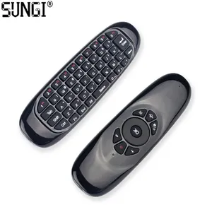 SUNGI 2.4G mini wireless keyboard C120 air fly mouse tv box mini keyboard with microphone