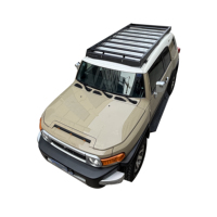 Chevy Express GM Savana (03+) Barre de toit en alliage d'aluminium haute capacité, design profilé industriel découpé au laser, Toyota FJ Pardo Easy