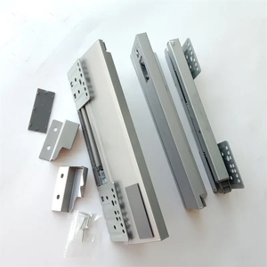 Extensión completa Cierre suave Sistema de caja de metal de doble pared Cajón deslizante <span class=keywords><strong>sin</strong></span> <span class=keywords><strong>marco</strong></span> Cajón de cocina Sistema de diapositivas - Product Image 5