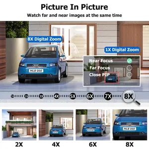 Con người tự động theo dõi 2K 4MP + 4MP PoE Dome IP mạng Máy ảnh tốc độ cao PTZ 4MP ống kính kép 8X Zoom quang PoE IP PTZ máy ảnh - Product Image 4