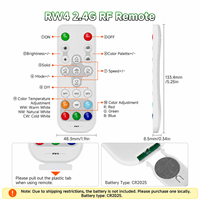 Kit de Contrôleur LED WiFi 2.4G RF ESP32 BTF-LIGHTING SP805E avec Télécommande RW4 DC5V 12V 24V pour Bande LED SPI PWM RGB RGBW RGBCCT