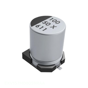 ตัวเก็บประจุแบบฝาปิด EXV157M080S9RAA สารส้ม SMD 105C 150 uF - Product Image 1