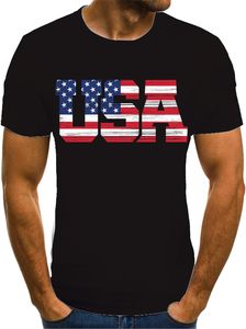 Fitspi bandiera americana T-Shirt da uomo July 4 ° patriottico Usa stelle e strisce T-Shirt all'ingrosso - Product Image 3