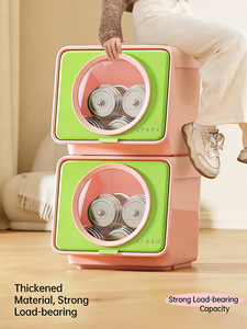 Bac de rangement modulaire tendance, coloré, léger et durable pour la chambre d'enfant, organisateur flexible et peu encombrant - Product Image 2