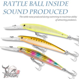 Bearking Dài Cast Dài Lip 12Cm Chiều Dài Của Cơ Thể 22G Nổi Minnow New Top Mồi Câu Cá Nước - Product Image 2