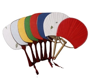 Mini-ventilateur à main en papier blanc, à personnaliser pour la calligraphie et la peinture, avec manche en bambou, à faire soi-même - Product Image 6