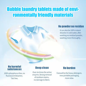 Nuove Pastiglie Ecologiche Biodegradabili per Bucato, Fogli Ipoallergenici Usa e Getta per Lavaggio a Mano - Product Image 3