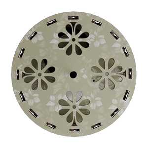 Ventilador de techo decorativo moderno con luz LED integrada, motor silencioso, ahorro de energía, diseño floral, para el hogar. - Product Image 5