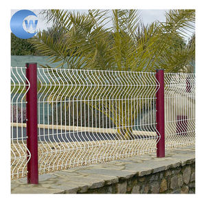 รั้วแผงโค้ง3D รูปตัววี3D รั้วลวดโค้งงอสังกะสี3D แผงรั้วลวด - Product Image 5