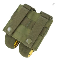 Pochette tactique en nylon BSCI avec fermeture éclair, triple/double/simple, en forme de grenade, design simple